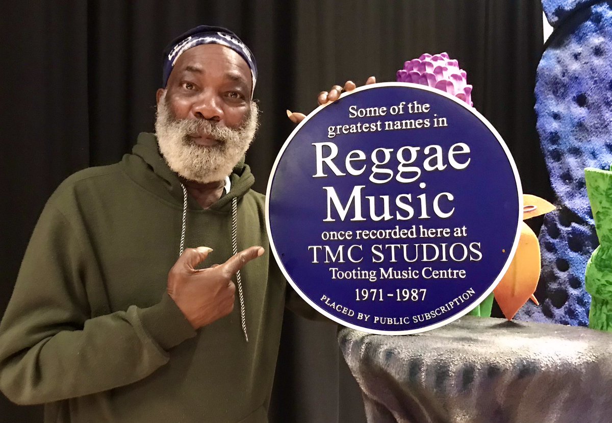 summerstown182's tweet photo. At No3, born in #Barbados, schooled in #Wandsworth, made music at #TMCStudios & rocked against racism with #Matumbi One of the greatest reggae legends of them all, Mr Dennis Bovell MBE @DubMaestro1 a magical moment of musical history at the #MixedBlessingsBakery Mitcham Road https://t.co/KsLE7uZOKO
