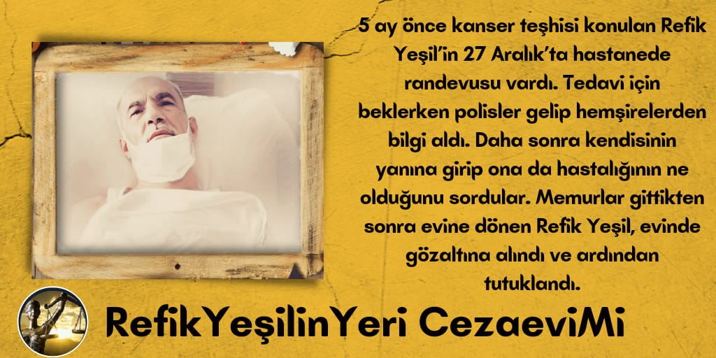 404notfoundTurk's tweet photo. 4. Evre kanser hastası  RefikYeşilinYeri CezaeviMi
 @myeneroglu
@halilozturkebb
@elmalibld07
@BocekMuhittin

@HuseyinSamani
@Kemalbulbull
@Hasan_Subasi
@menderesturel
@HTutuncu
@OsmaDirican15
@AntalyaValilik
@avmustafakose
 soruyorum size. https://t.co/a9z1viZWgp