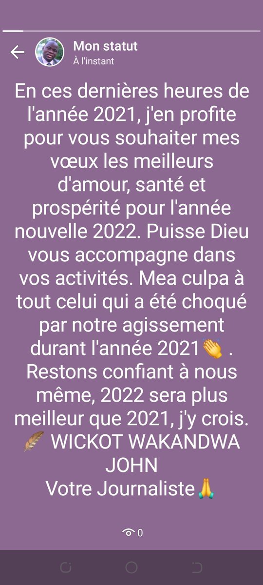 WickotJohn's tweet photo. Notre vœux https://t.co/kFp4hU0qlN