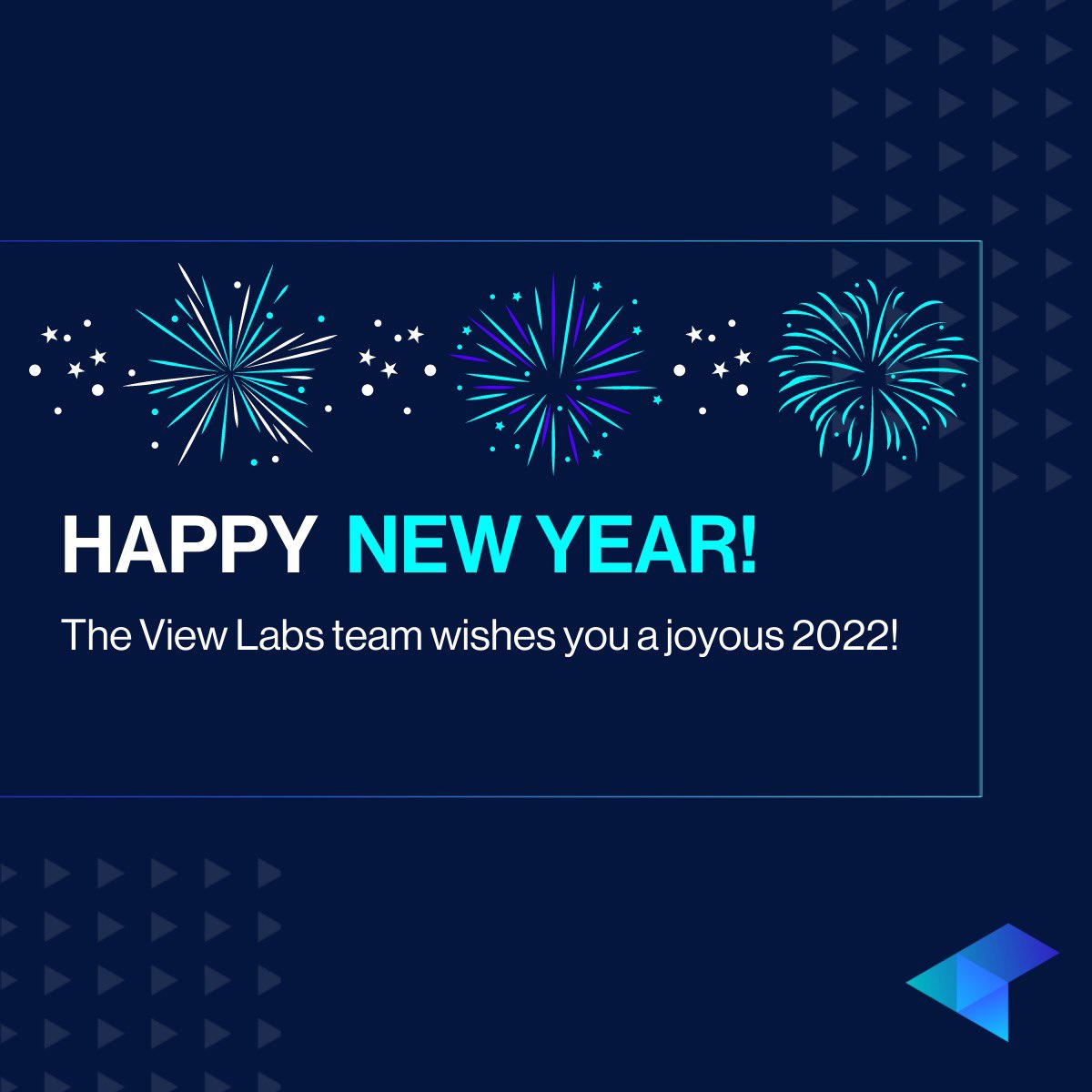 _ViewLabs's tweet image. Happy New Year! Thank you for being an important part of an amazing year. Best wishes to you and yours! #NewYear2022 #ViewLabs