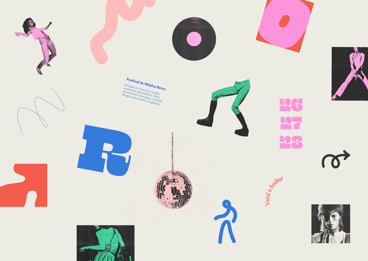 Behance's tweet photo. Groovy festival branding by Sofia Capó — see more top projects from this year in our #BestofBehance moodboard > https://t.co/kiuvWSjy0e https://t.co/T1kCRofjN3