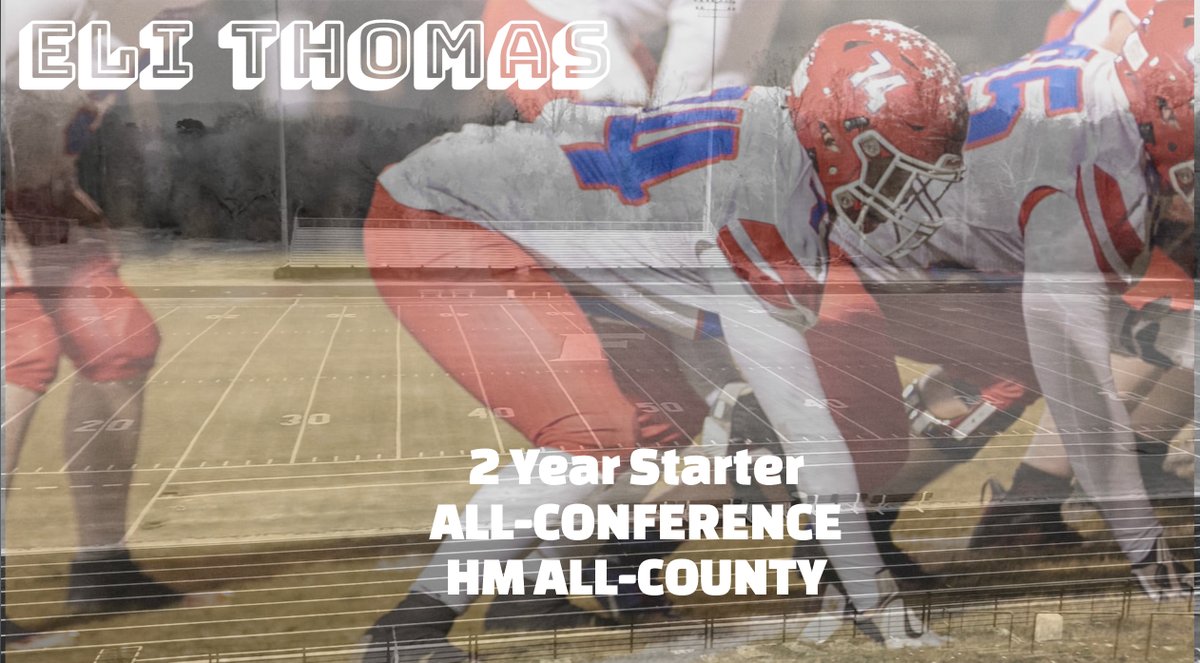 Freedomfball's tweet image. Eli Thomas. Class of 2023. OL/LS/DL. @EliThom52689800