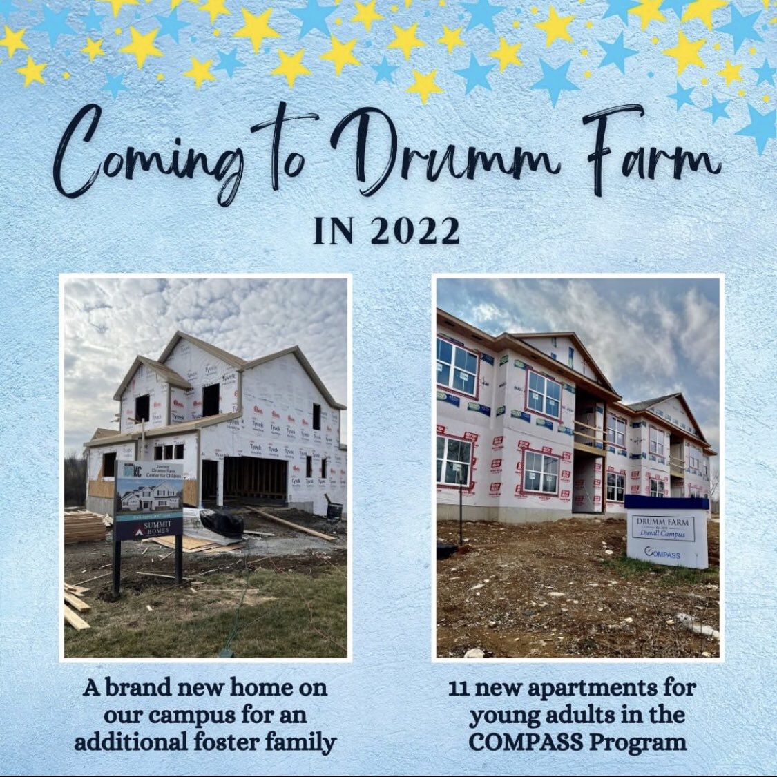 As the calendar turns to all things new, a look at what’s coming in 2022: Our compass program will soon house more than 30 young adults experiencing homelessness, & our neighborhood of foster homes will grow, allowing more children to receive the care and resources we all deserve