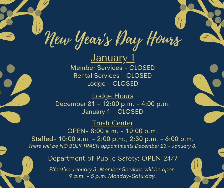 ArrowheadLakePA's tweet photo. 🎉 We wish you a new year filled with happiness, success and prosperity! Have a happy and safe New Year's Eve! 🎉
Just a reminder that fireworks are prohibited within Arrowhead Lake. The Fitness Center at the Lodge will be OPEN on January 1, use side entrance please. https://t.co/2BDB672zK7