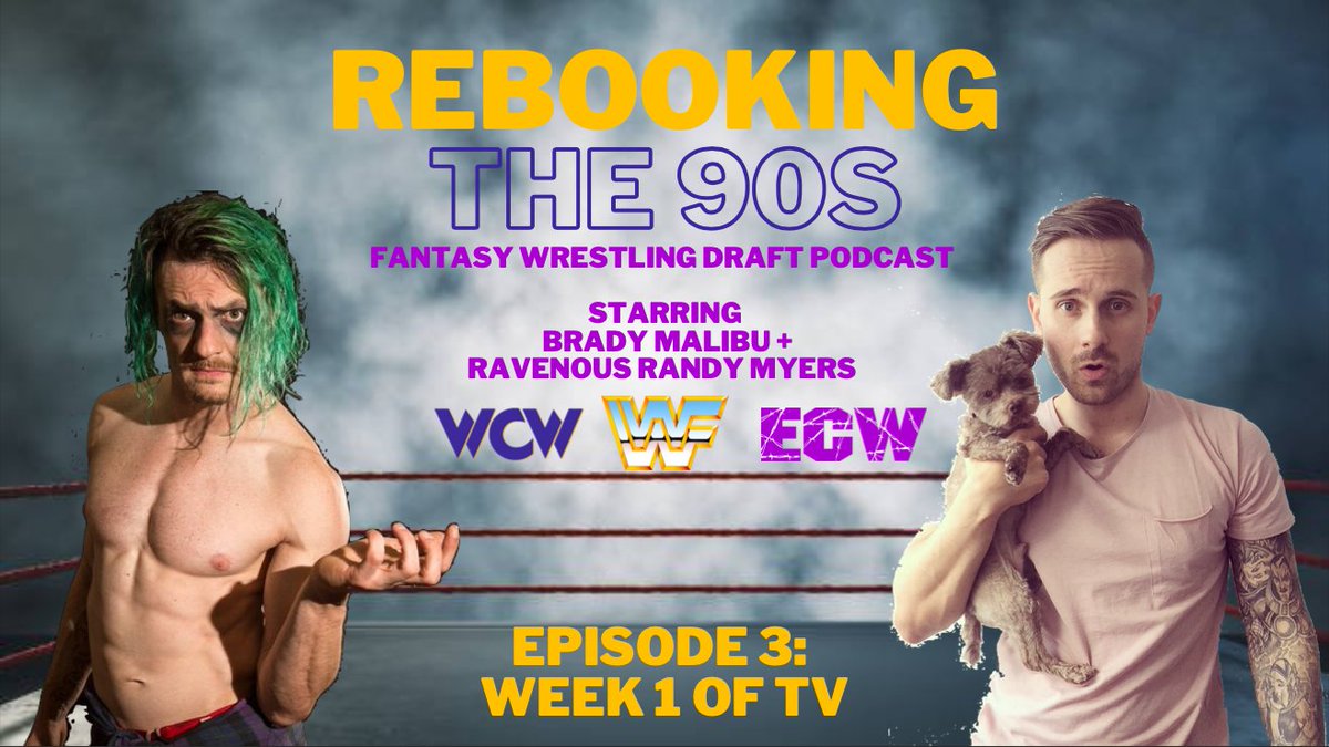 Episode 3 of our series Rebooking the 90s is out NOW on Apple and Spotify! We run through our booking of week 1 of our fantasy 90's federations. If you love 90's wrestling and comedy you will dig this show! @Ravenousrandy #wwf #wcw #ecw #wwe