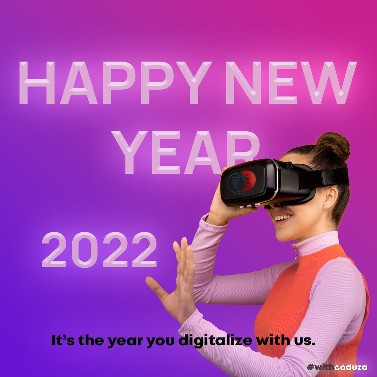 coduzainc's tweet photo. Head to a year filled with advancements. Create an unseen you with us.
Happy New Year.
#2022 #arevolutionaryyear #withCoduza https://t.co/s01C1cz5uQ