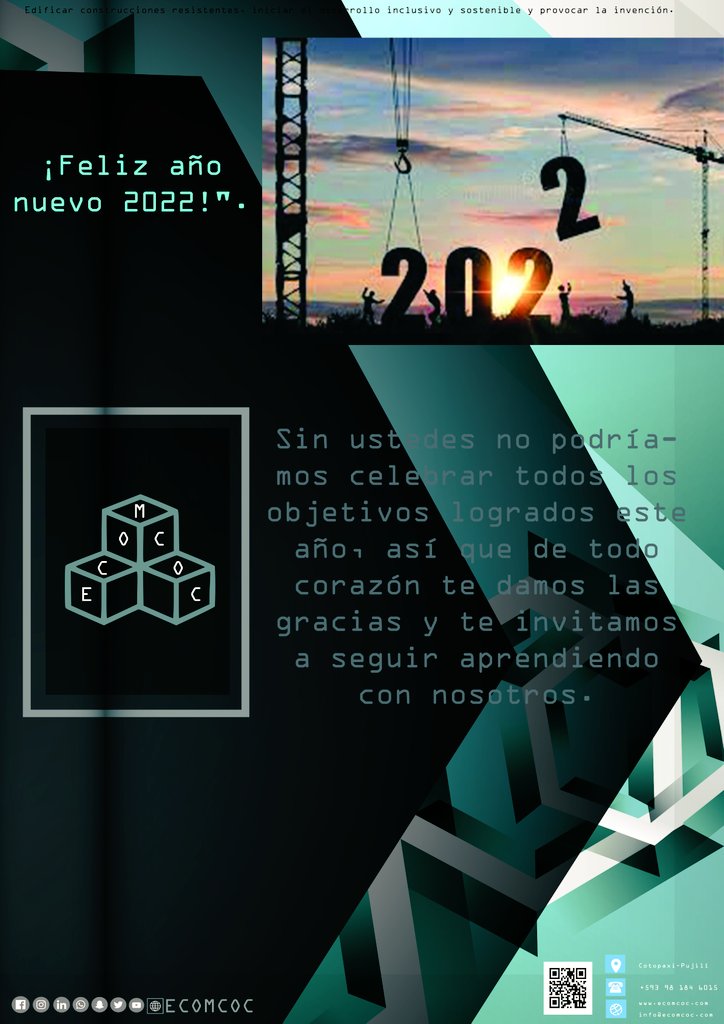 Ecomcoc's tweet photo. Feliz año 2022 @Ecomcoc #ecomcoc https://t.co/i1SHkDBOeB