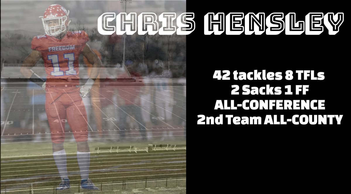 Freedomfball's tweet image. Chris Hensley. Class of 2023. DE/OLB/TE. @HensleyNehimiah