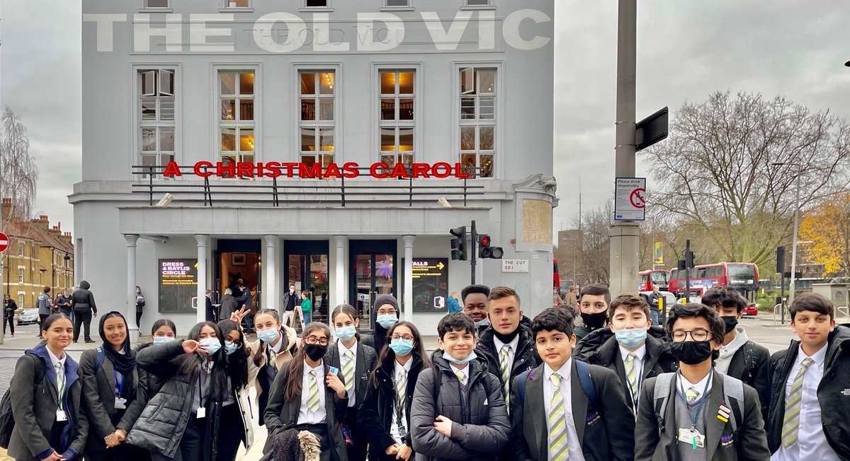 ArkIsaacNewton's tweet photo. We had a fantastic time with the @oldvictheatre during December where facilitators visited INA to conduct workshops with our Year 9 Drama students. Our students also visited the theatre for a trip to see A Christmas Carol. Thank you @oldvictheatre! #achristmascarol https://t.co/tC93i3vIBk