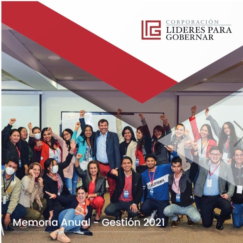 lideresgobernar's tweet photo. Concluimos el 2021 con nuestras metas cumplidas,nuevos proyectos y nuevas alianzas para fortalecer las capacidades técnicas y habilidades blandas de líderes ecuatorianos. Gracias a todos nuestros aliados por su apoyo. Conoce nuestra gestión
👉🏻
https://t.co/ZTvjcobqh9
¡Vamos 2022! https://t.co/gSxeao3t0u