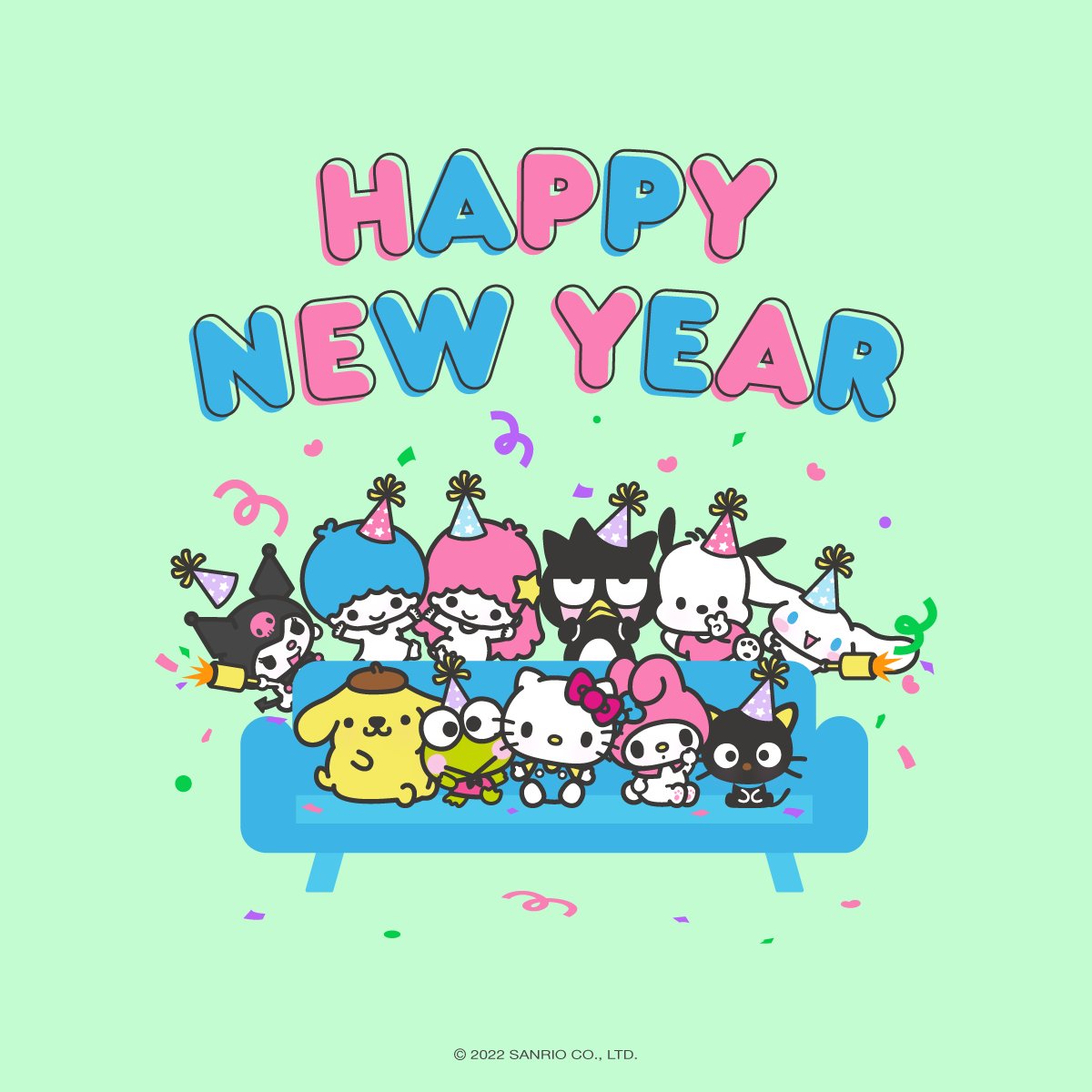 Sanrio #HappyNewYear  Walpaper hello kitty, Hello kitty