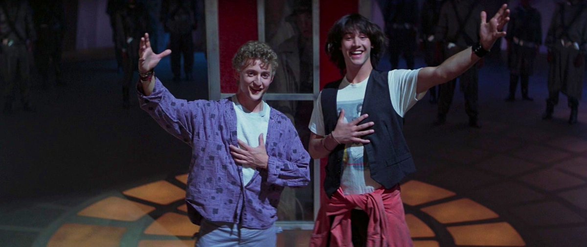 Wise words to live by for the New Year and always:

"Be excellent to each other."

#BillAndTedsExcellentAdventure