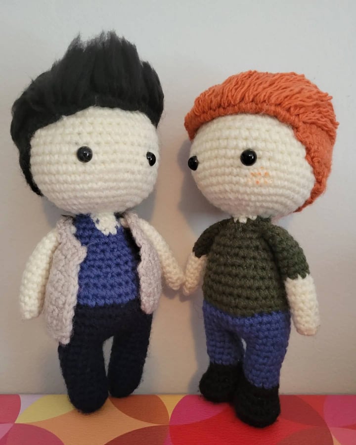#Gallavich fans! This is for you! New #Gallavich crochet dolls!!! Head on over to etsy.com/ca/shop/Indiee… to grab yours!
