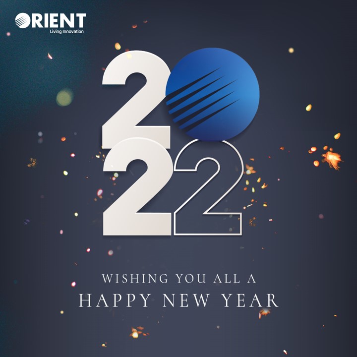 OrientPakistan's tweet photo. Orient Electronics wishes you all a wonderful new year! We hope 2022 brings treasured memories and blessings into your homes.
#Orient #OrientForLife #NewYear #2022 #HappyNewYear #ElectronicAppliances #LivingInnovation https://t.co/fxHcSH26ds