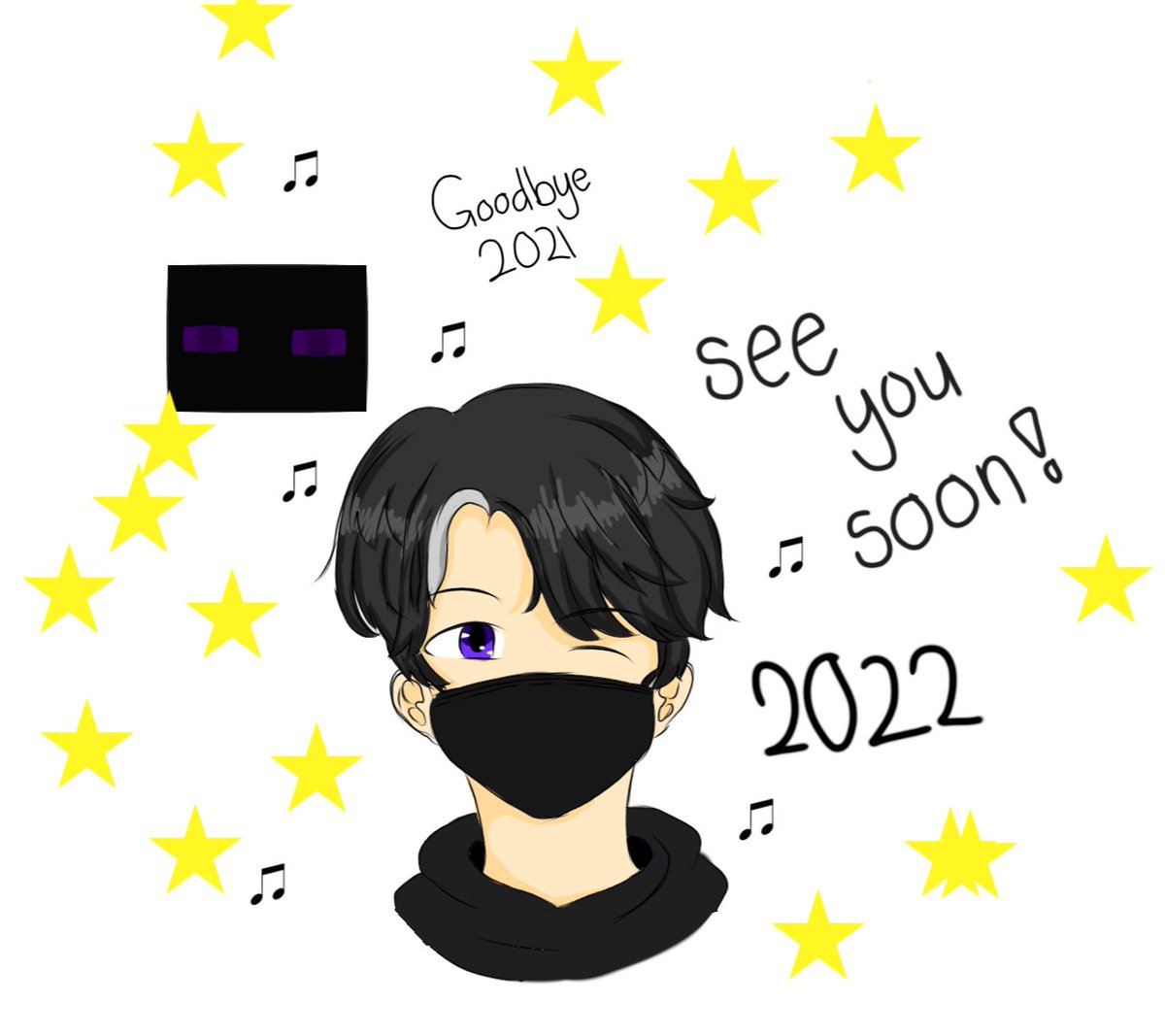 blackenderman's tweet photo. Goodbye 2021👋, Hi 2022🥳 https://t.co/KZQXnuB64B