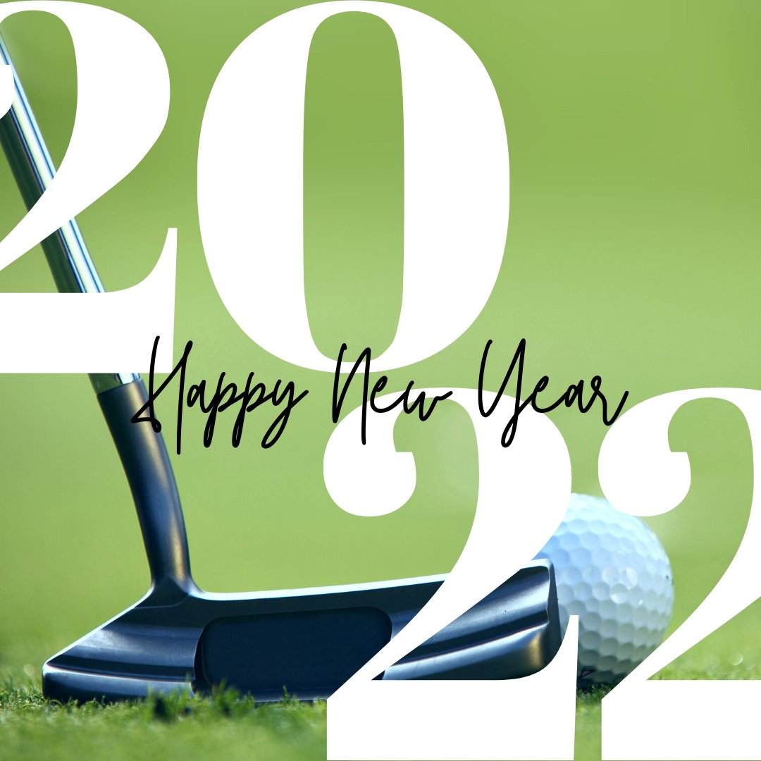 We're ready to SWING into 2022! Happy New Year from our family to yours! 🏌️🎉