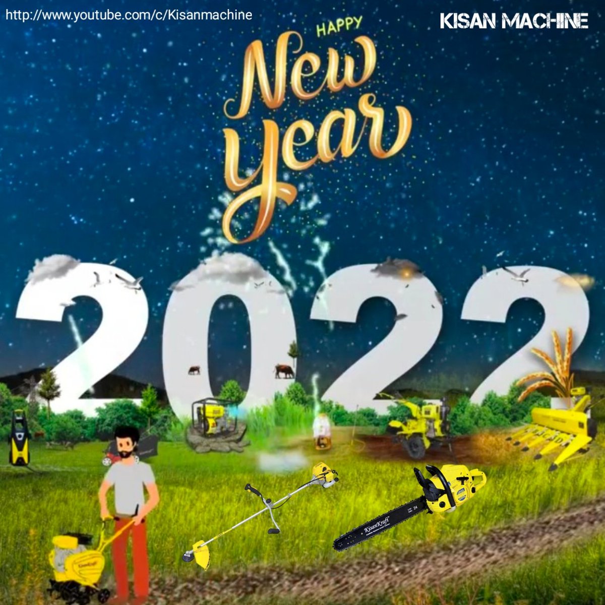 KisanMachine's tweet photo. May the New Year bring you happiness,
peace, and prosperity. Wishing you a joyous 2022! https://t.co/8J1esRADNs