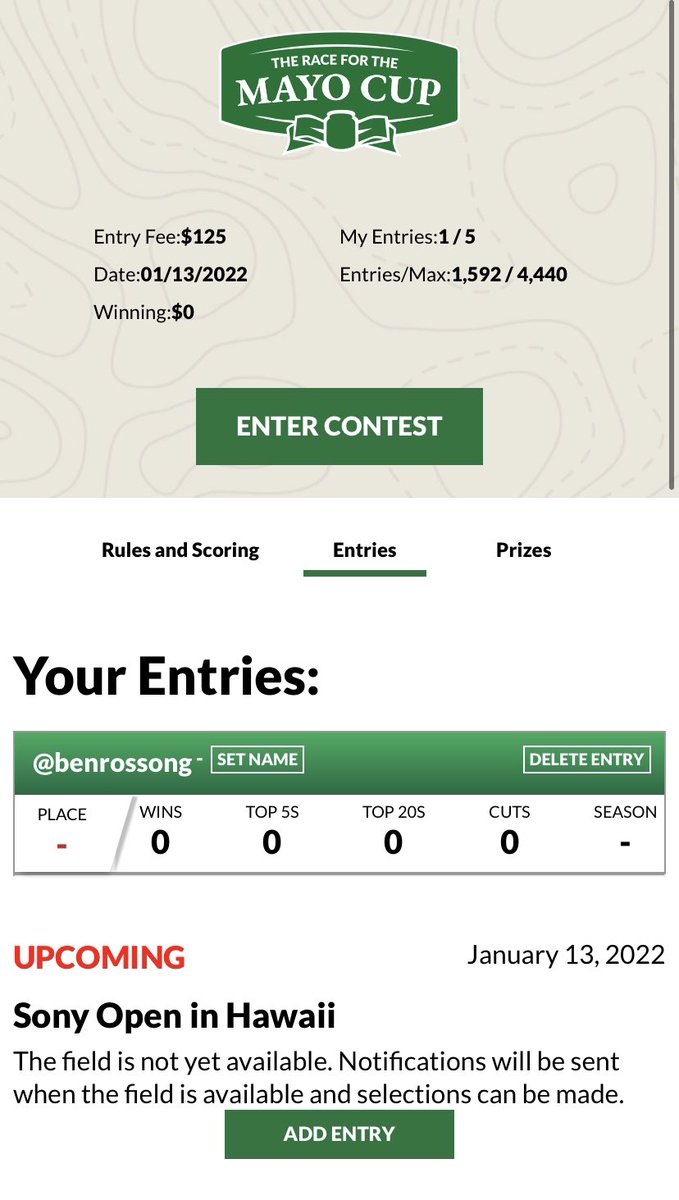 Benjy9's tweet photo. @ThePME @FanGolfChamps Time pick some winners 🏌️‍♂️@ThePME https://t.co/7oTLoDlO1S