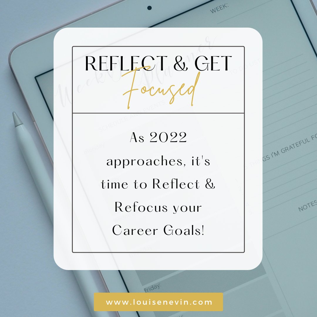 LouiseNevin's tweet photo. The New Year is right around the corner ⚡️REFLECT AND GET REFOCUSED FOR 2022 
💡TIP: Take the time to pause, put pen to paper and focus. https://t.co/nAYzNz6zIK #CareerCoach #LeadershipCoaching #GrowthMindset #Goals #JobSearchStrategies #CV #InterviewPreparation #NewYearGoals https://t.co/ZmklOtK29L