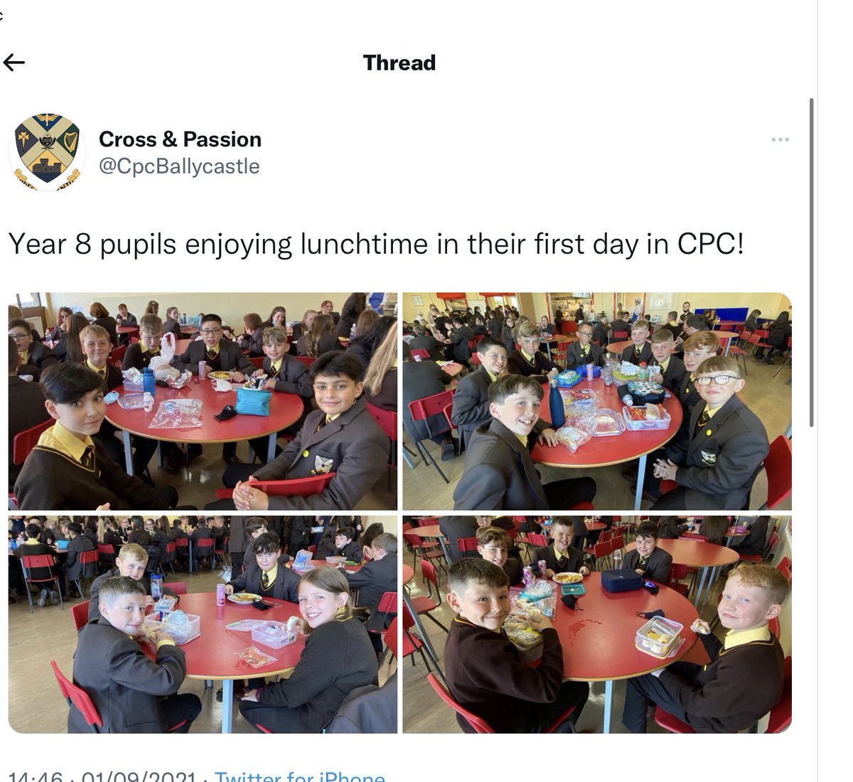 CpcBallycastle's tweet image. September 

We are all back into school again. 

We welcomed our wonderful new Year 8 pupils into CPC for the first time…..

What a fantastic year group 

#September2021