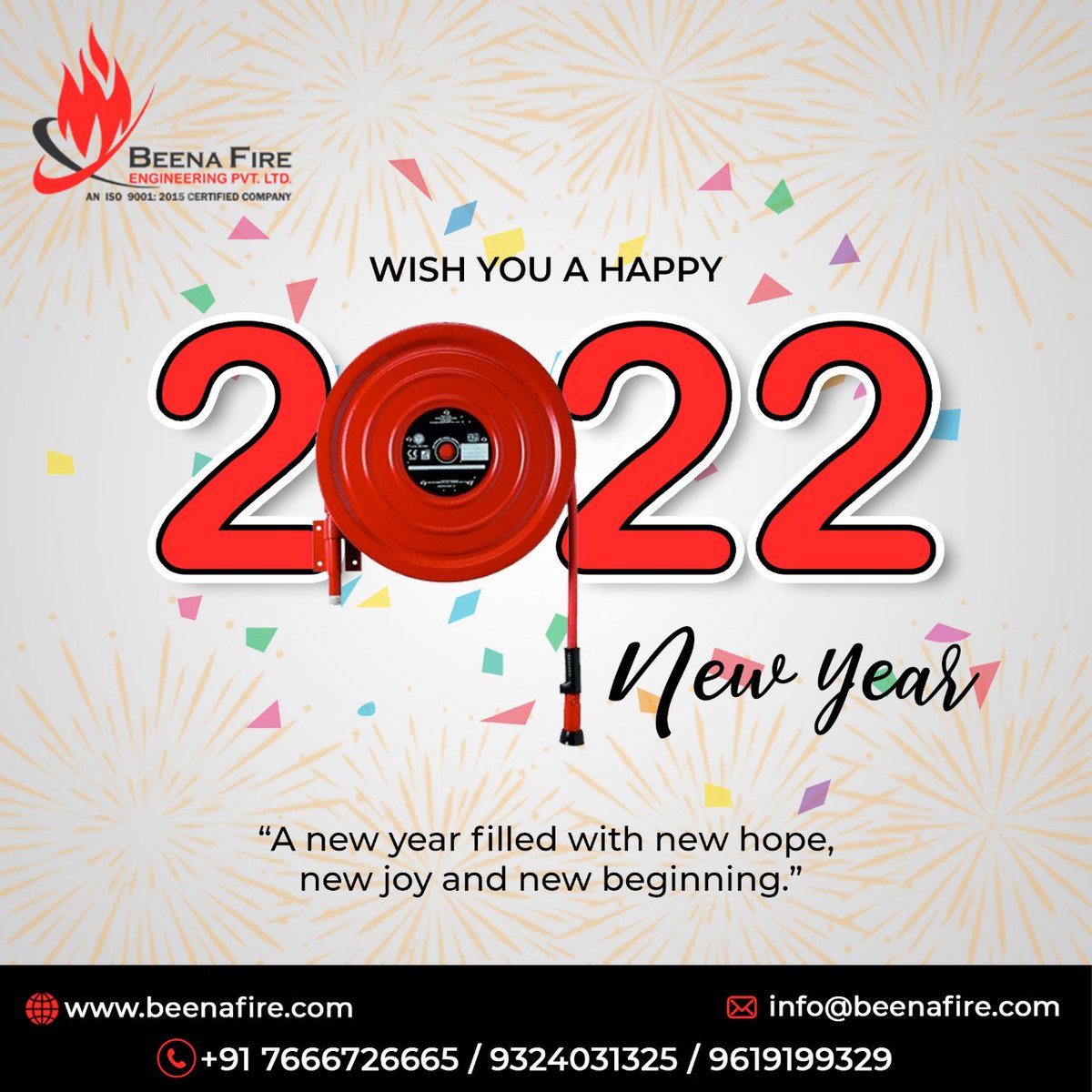 Happy New Year 2022

"A new year filled with new hope, new joy and new Beginning."

#happynewyear2022 #newyear  #beenafire #firefighters #fireprotection #fireprevention #firealarmsystem #fireman #fireextinguisher #fireengineering