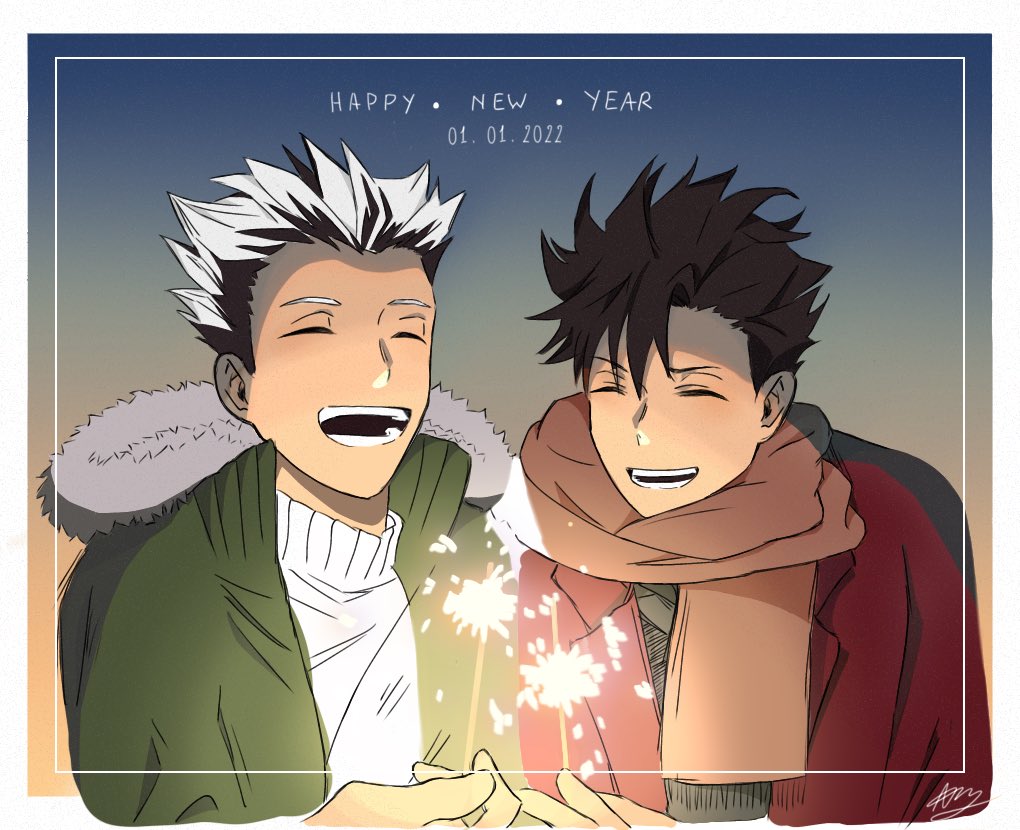 AVelaciela's tweet photo. Happy new year❣️
#HappyNewYear2022 
#samedreams
#freshstart 
#bokuroo #Haikyuu 
#haikyuufanart 
#an https://t.co/TcXpMoI794