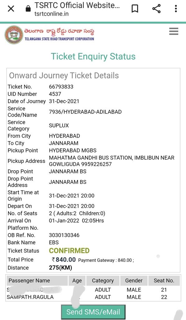ragulasampath's tweet image. Anyway Unexpected Journey 2022-This year New Year celebrations on our TSRTC bus feel safe and smart.Great experience and we enjoyed,😷🚍♥️ @tsrtcmdoffice @TSRTCHQ #supporttsrtc #IchooseTSRTC #publictransport(Vikarabad.MGBS Jannaram)