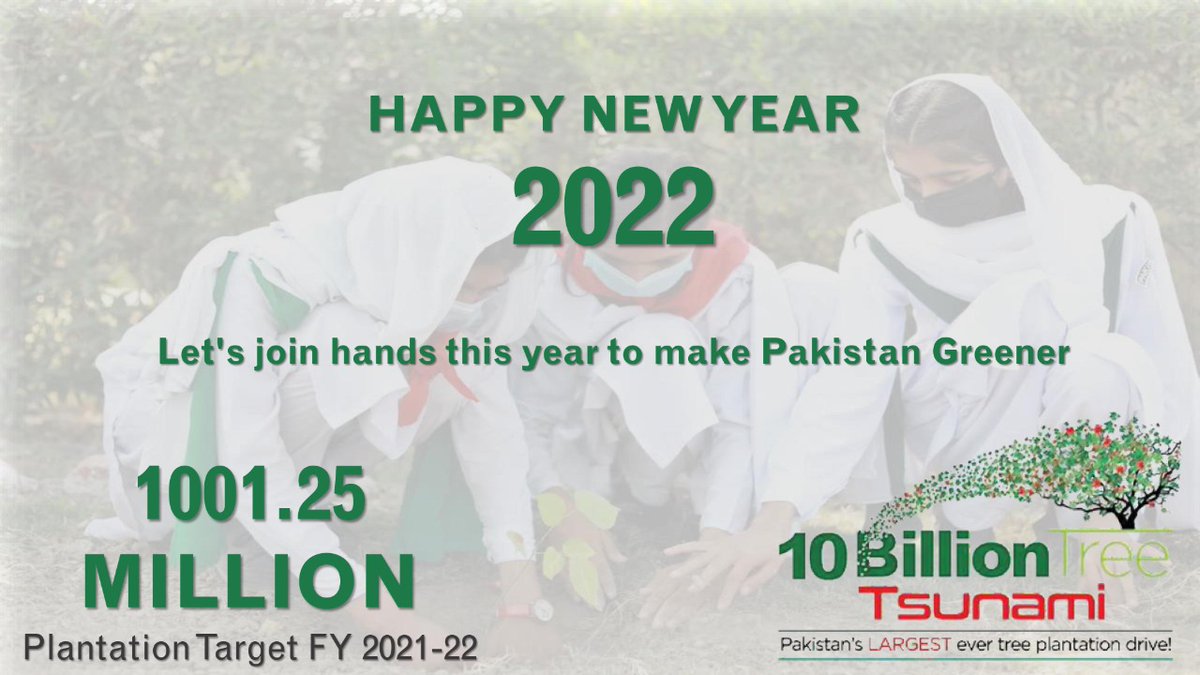 10 Billion Tree Tsunami (@plant4pak) on Twitter photo Green wishes for year 2022 from team #TenBillionTreeTsunamiProgramme
<a href="/ImranKhanPTI/">Imran Khan</a> <a href="/aminattock/">Malik Amin Aslam</a> <a href="/zartajgulwazir/">Zartaj Gul Wazir</a> <a href="/sukhera4a/">Hassan Ali Sukhera</a> <a href="/ClimateChangePK/">Ministry of Climate Change, Pakistan</a> Green wishes for year 2022 from team #TenBillionTreeTsunamiProgramme
<a href="/ImranKhanPTI/">Imran Khan</a> <a href="/aminattock/">Malik Amin Aslam</a> <a href="/zartajgulwazir/">Zartaj Gul Wazir</a> <a href="/sukhera4a/">Hassan Ali Sukhera</a> <a href="/ClimateChangePK/">Ministry of Climate Change, Pakistan</a>