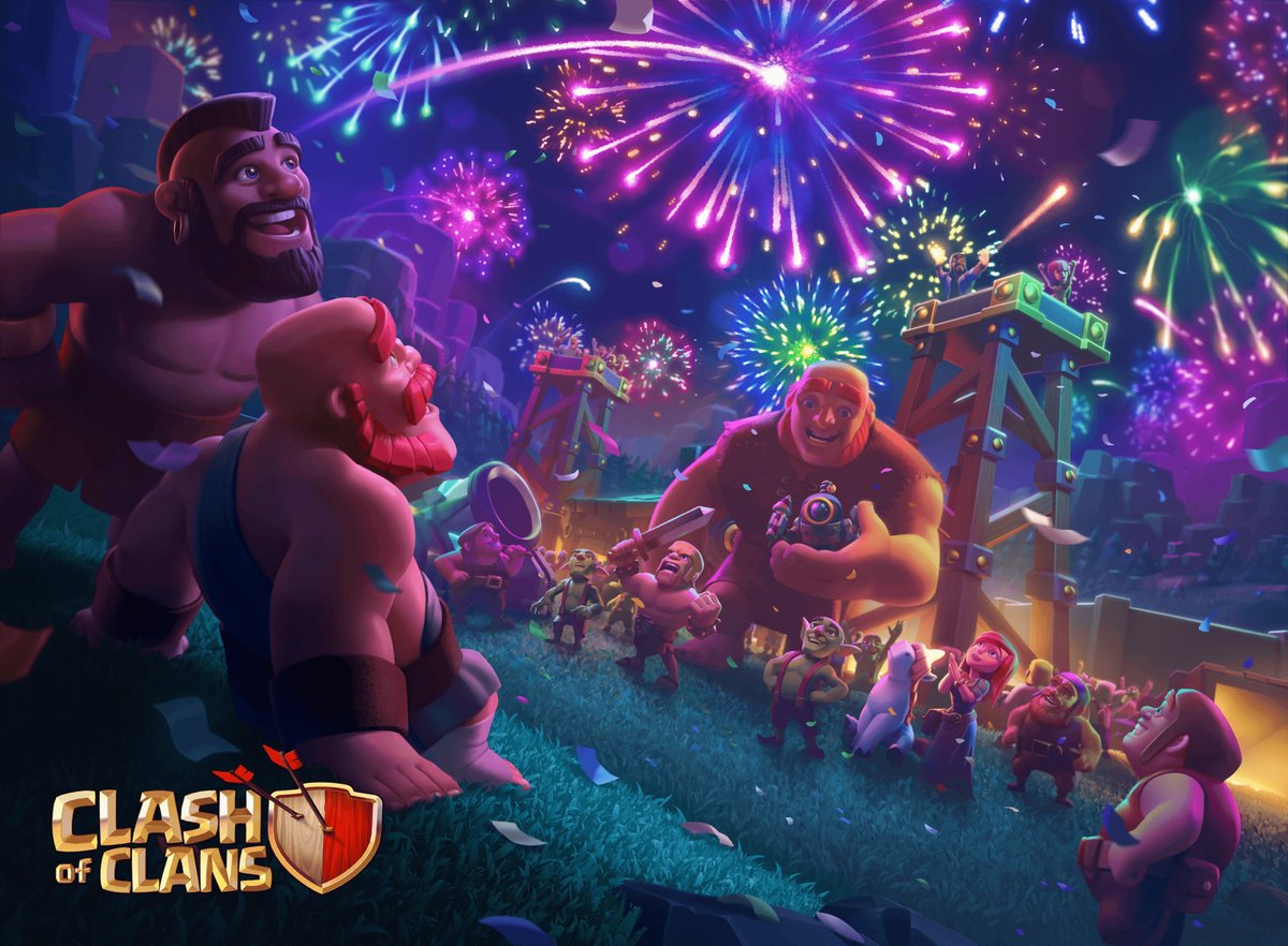 ClashofClans's tweet photo. Happy New Year, Chiefs! Here's to an amazing 2022! 🎉 https://t.co/iLElPxCF8G