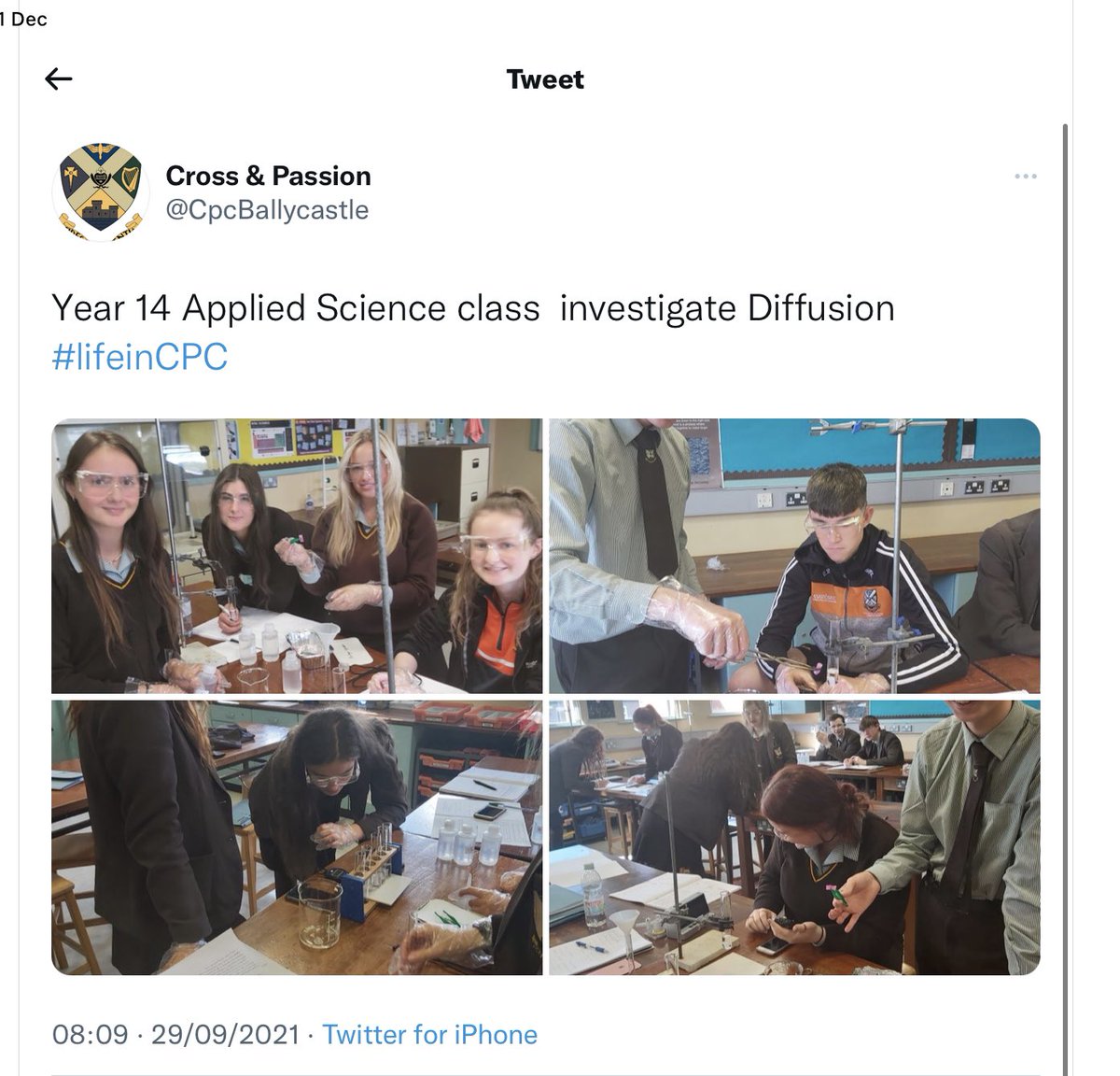 CpcBallycastle's tweet image. September 

And everyone is back into the swing of things as the school life is vibrant!

#September2021