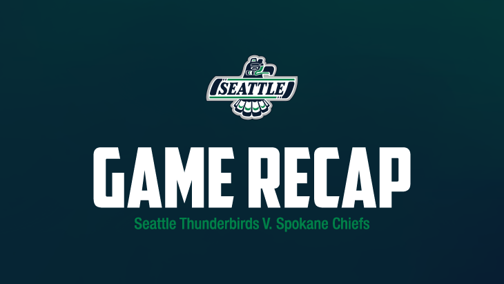 T-Birds Power Past Spokane. Coster Dunn made his WHL debut and was credited with an assist on Davidson's game winning goal. Chase Lacombe acquired in a trade from Swift Current also made his debut. Check out Thom Beuning's game recap here ⤵️ 
seattlethunderbirds.com/article/t-bird…
