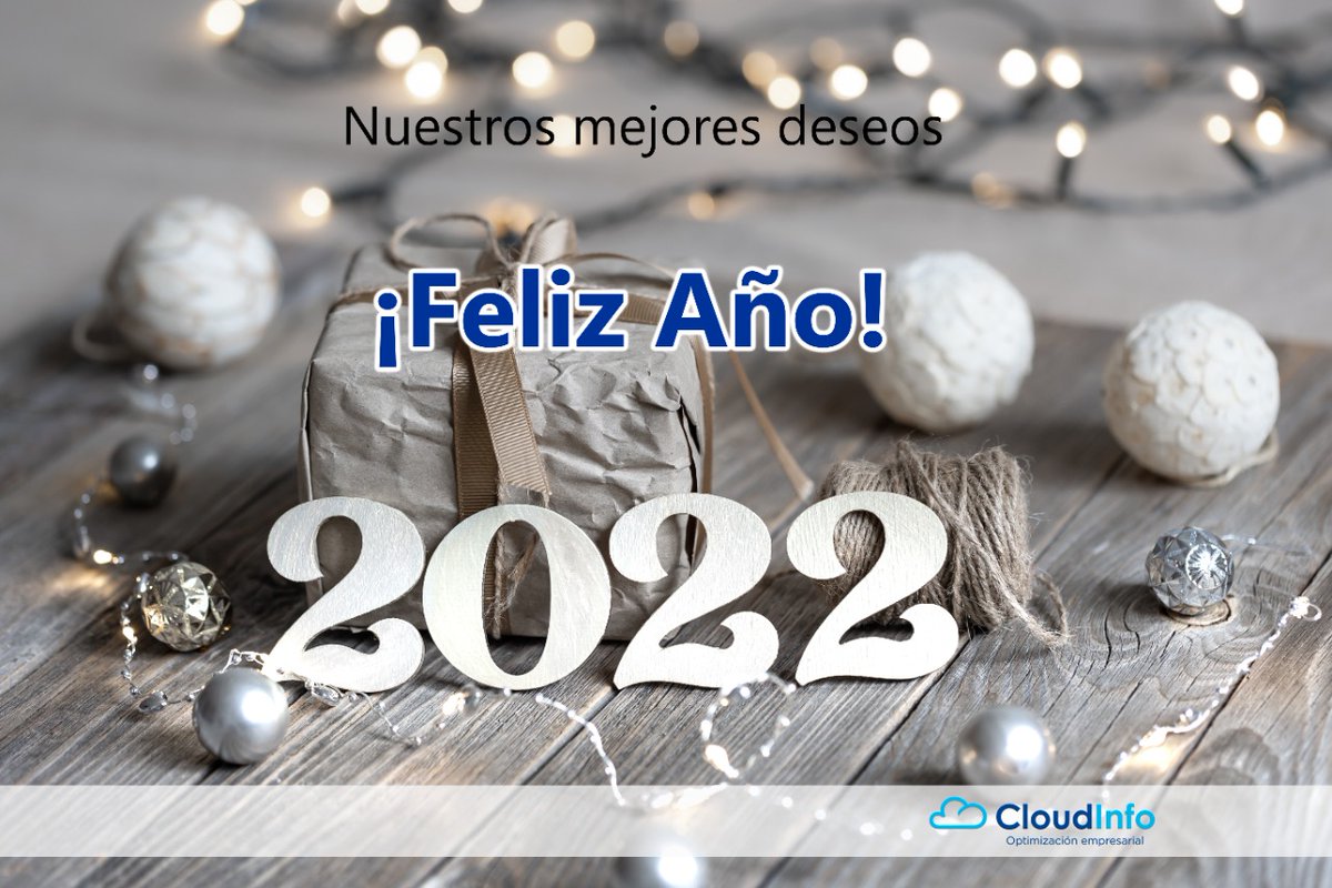 Te deseamos un 2022 lleno de éxitos y logros
Puedes visitarnos en: cloudinfo.mx