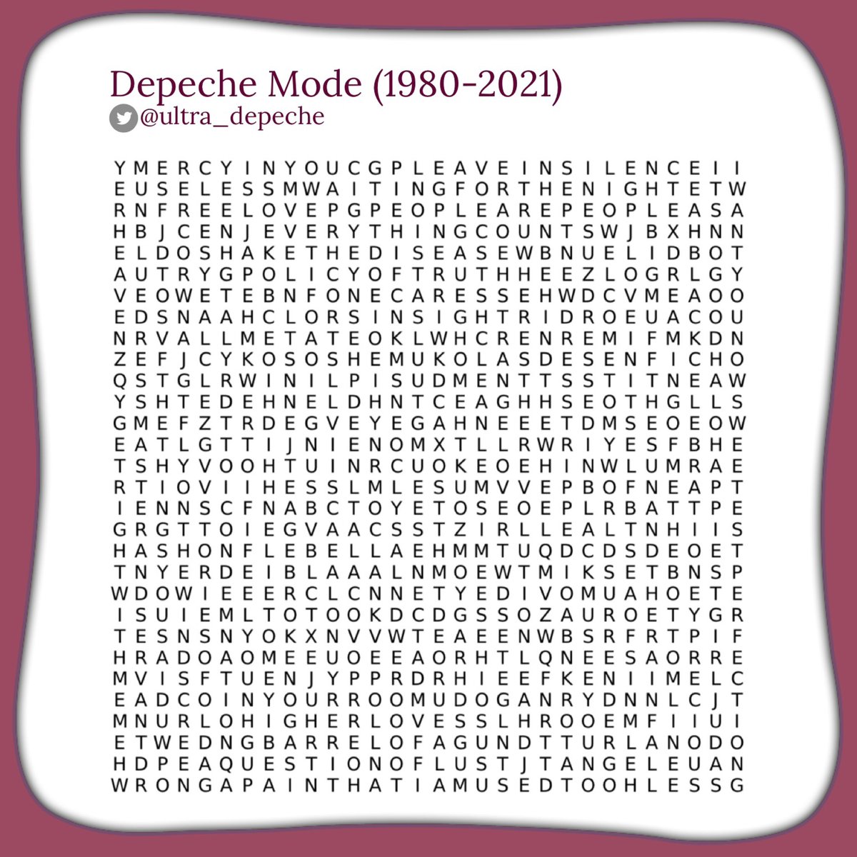 🅄🄻🅃🅁🄰 Depeche Mode〇•° tweet media
