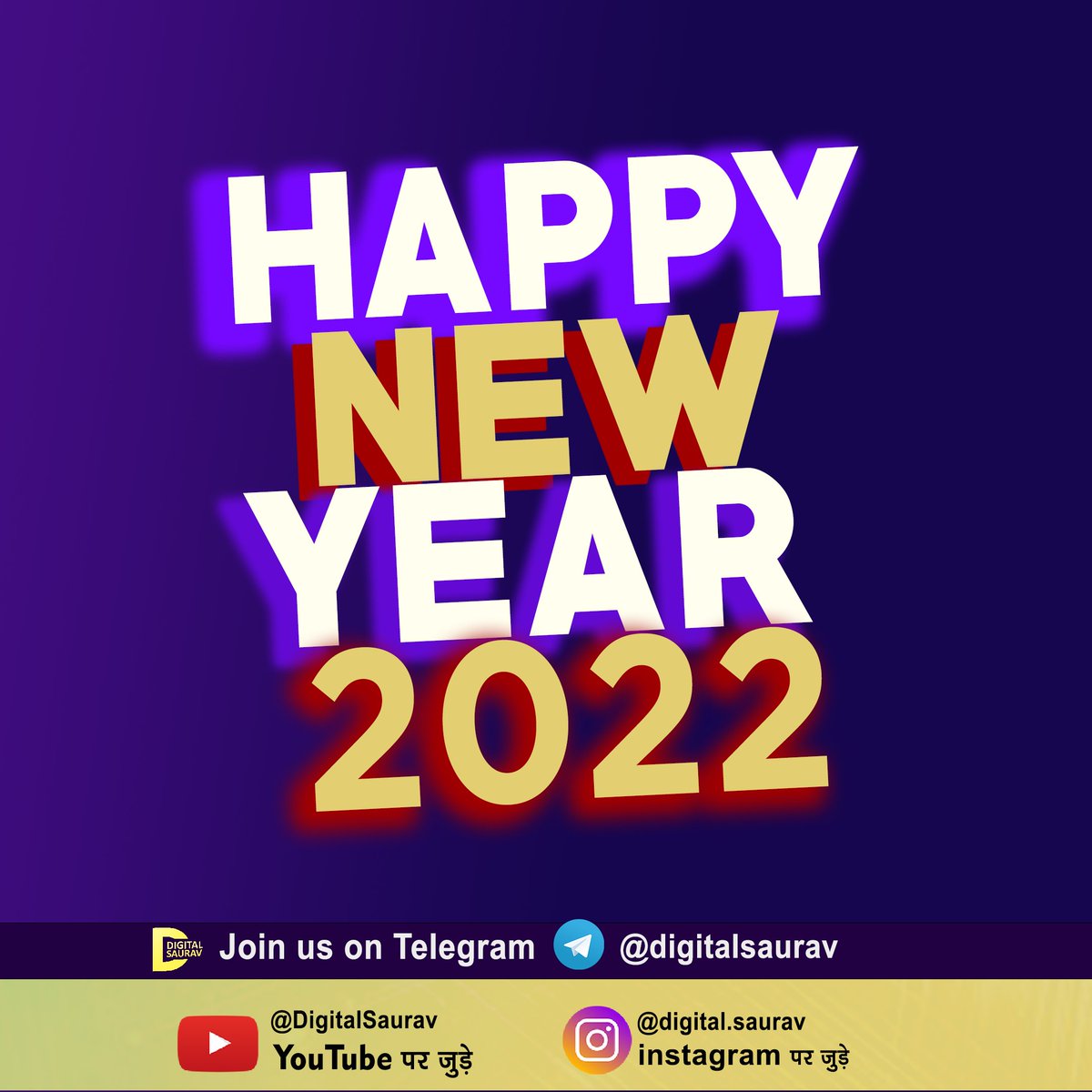 realSauravSingh's tweet image. Happy New Year 2022 !!!

#HappyNewYear2022 #HNY2022 #DigitalSaurav