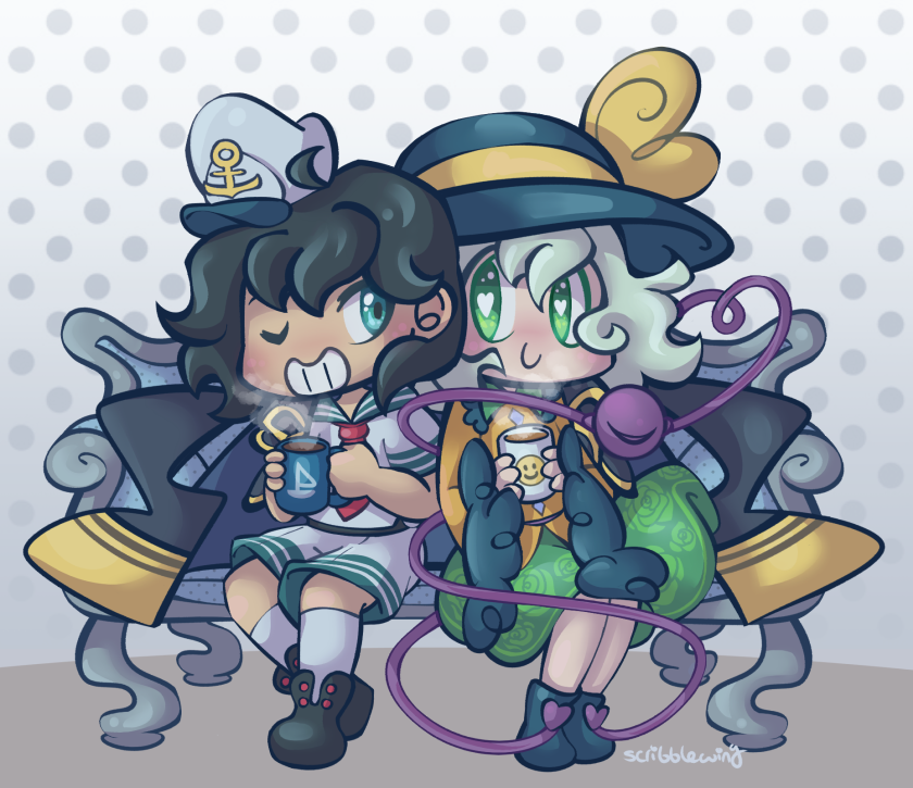 scribblewing's tweet photo. Secret Santa gift for peptosis in the Touhou gift exchange on Tumblr ✨ https://t.co/TI70AoEc3T