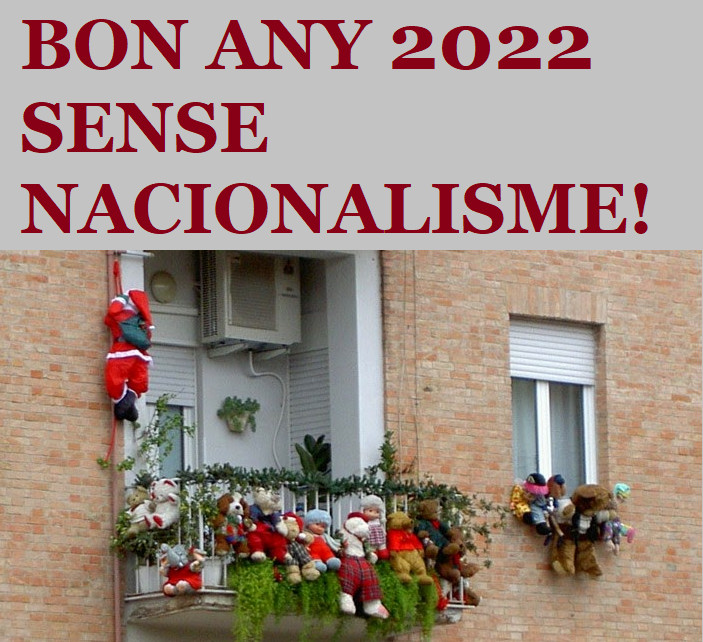 ConstruimA's tweet photo. Feliz entrada de año y gracias a quienes han aportado este año que se va su granito para combatir el nacionalismo y para combatir el racismo y la extrema derecha sin instrumentalización o sesgo nacionalista. Seguim 😉 

¡Feliz año 2022 sin nacionalismo! https://t.co/L4xZXiPyQN