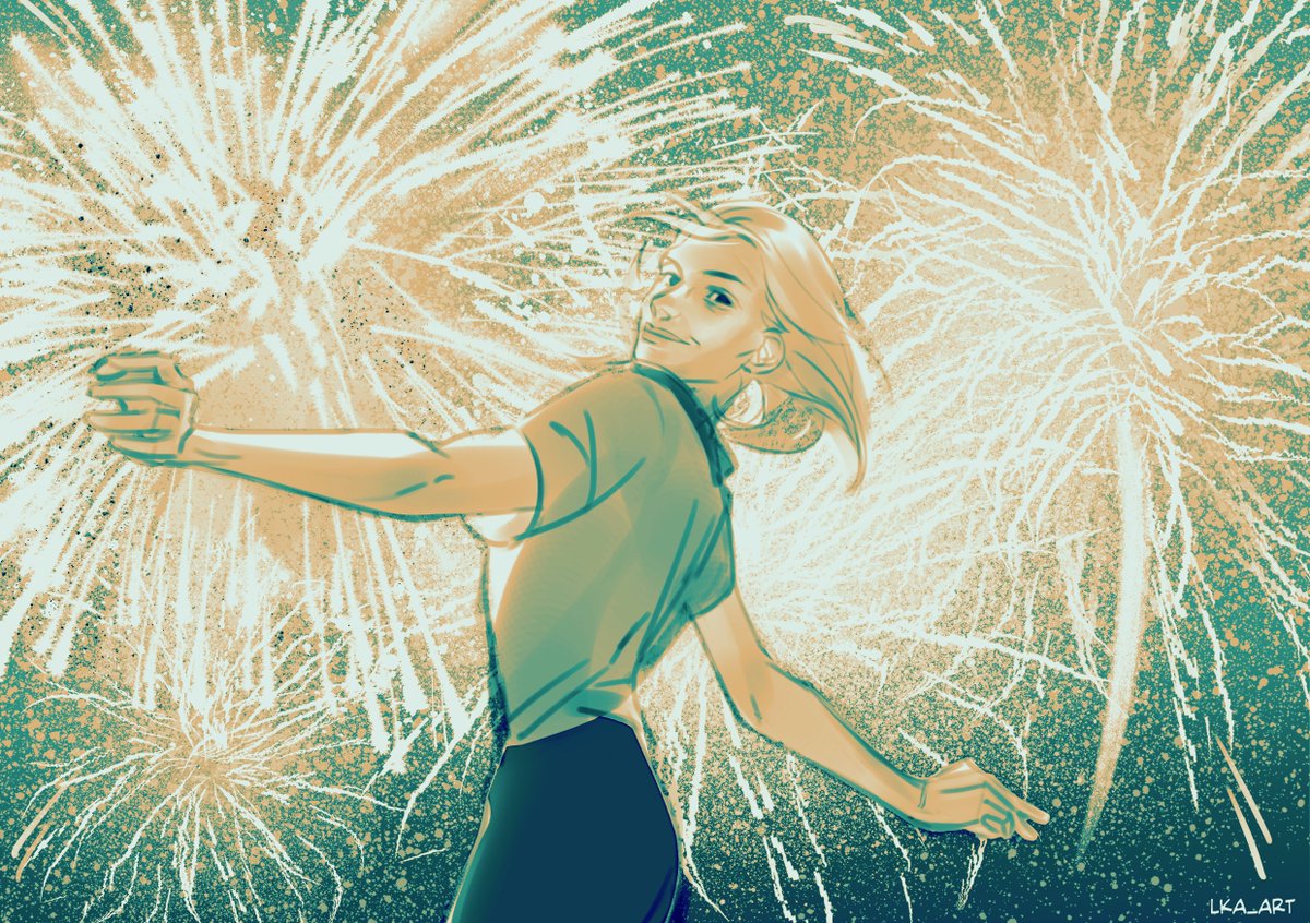 Lka_art's tweet photo. Happy New Year.🎇🎆 https://t.co/PzVCGwUY8a