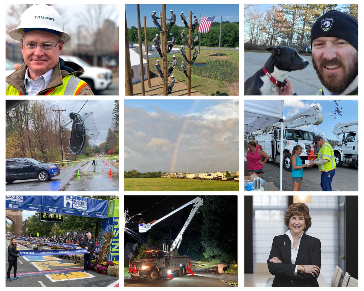 EversourceCT's tweet photo. Goodbye 2021, hello 2022! Before we move on, let's take a moment to reflect on the year. From supporting restoration efforts in Louisiana to celebrating the first class in our Lineworker Certificate program at @capitalcc_ct , here are some of our favorite memories from 2021. https://t.co/E13qwuerSf