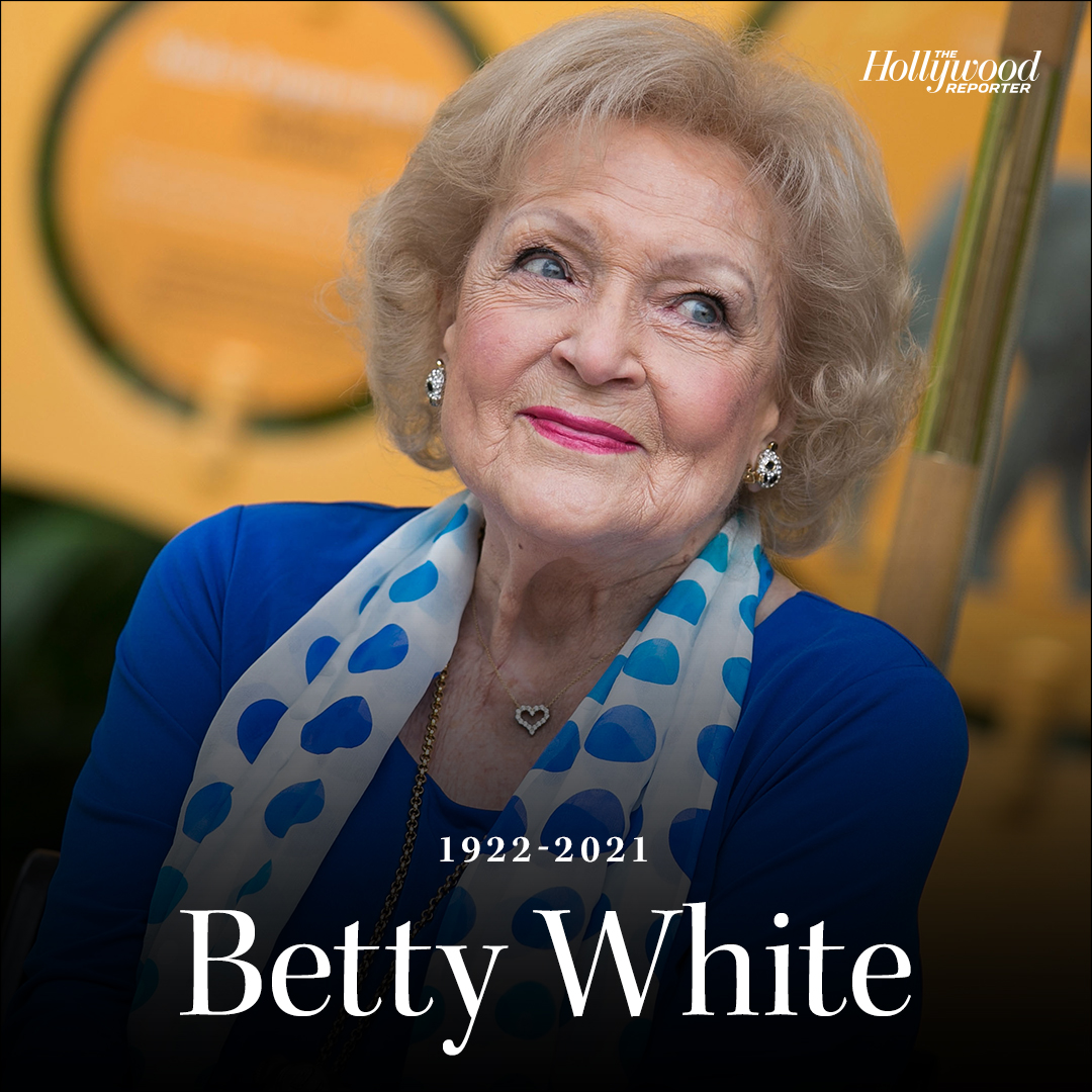 THR's tweet photo. The iconic and beloved Betty White has died at 99. 

Read all about her legendary legacy: https://t.co/47IU42skrj https://t.co/OUuhZVAjj8