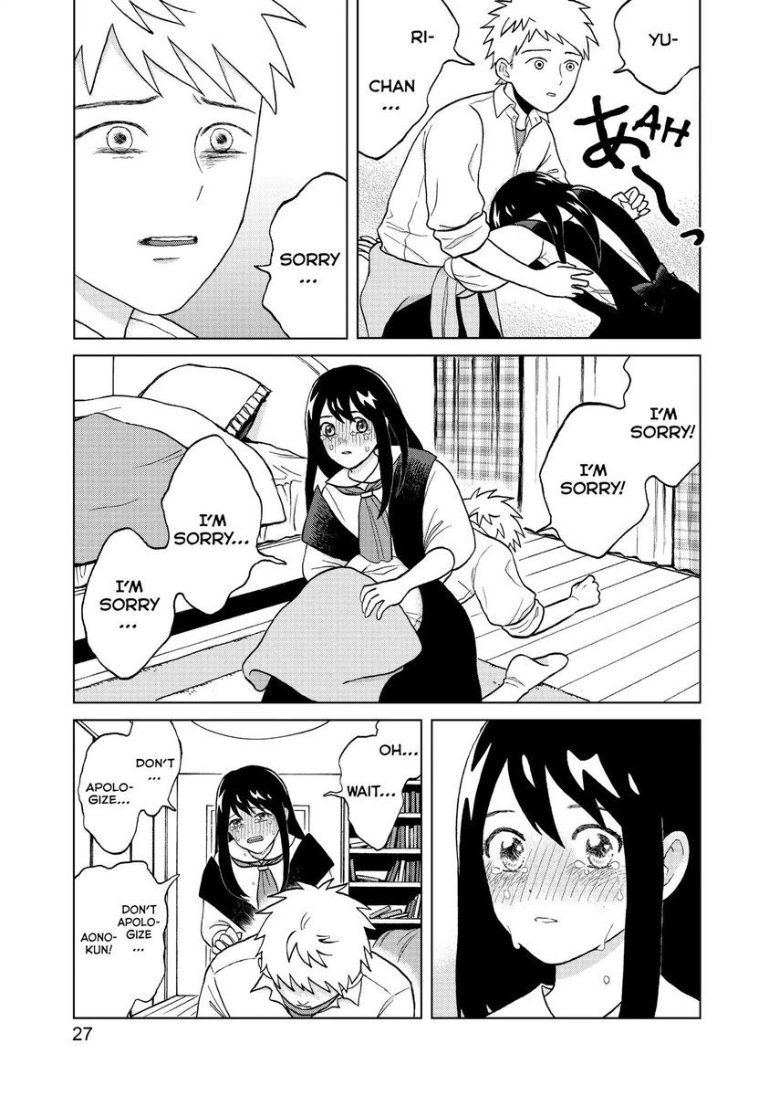 something clearly went wrong when the boyfriend came back and seeing the characters try to deal with it is so good. it has stellar characters. stellar story. stellar comp. it goes from sexy to sad to bone chilling so easily. if i could tattoo this whole manga on my body i would