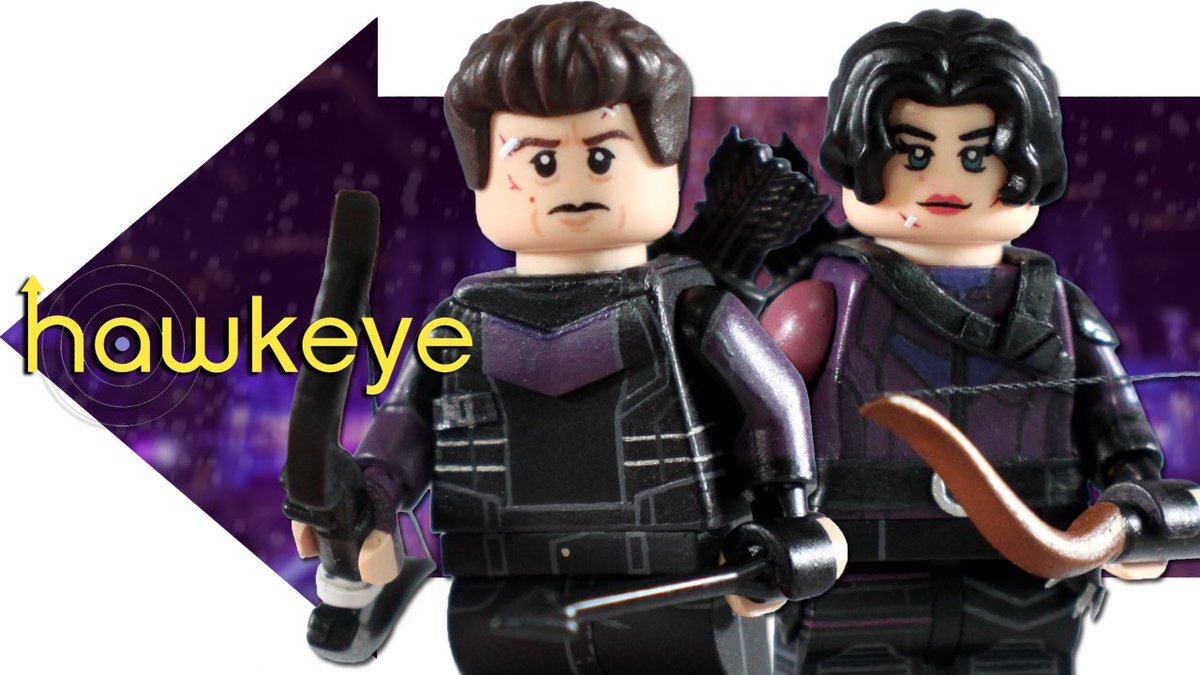 Finally posted a new video, this time on my custom #LEGO figures from #Hawkeye  featuring Clint Barton, Kate Bishop, and Lucky the pizza dog! Check it out here: youtu.be/NeajFzWph2Y