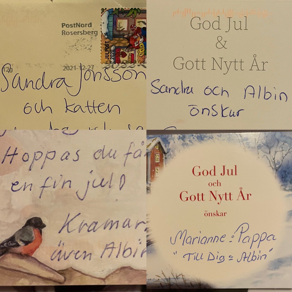 sandra_jonsson's tweet photo. Albin är en stor del av mitt liv ❤️ #julkort https://t.co/RoKIxOtqOx