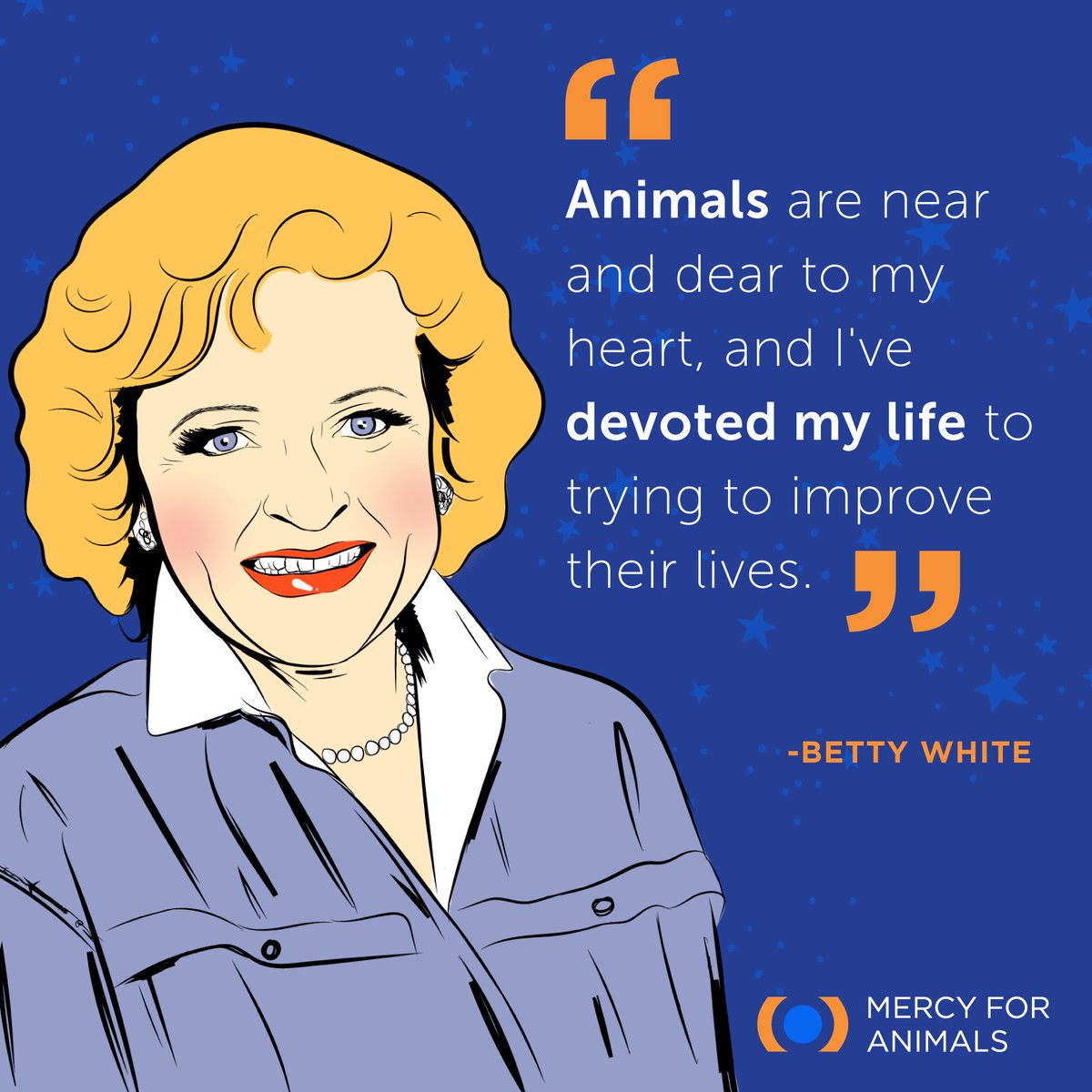 We are deeply saddened to learn that iconic actor, comedian, and compassionate animal advocate @bettymwhite has passed away.

Thank you for being a friend, Betty—to all of us and to the animals. ❤️