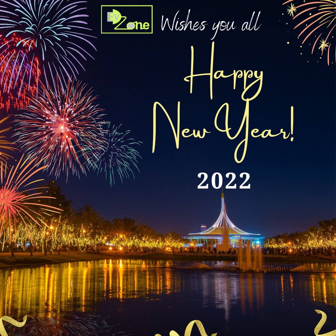 #EVZone wishes you all an Electrifying New Year.

#GoGreenGoElectric #TribeEV #EV