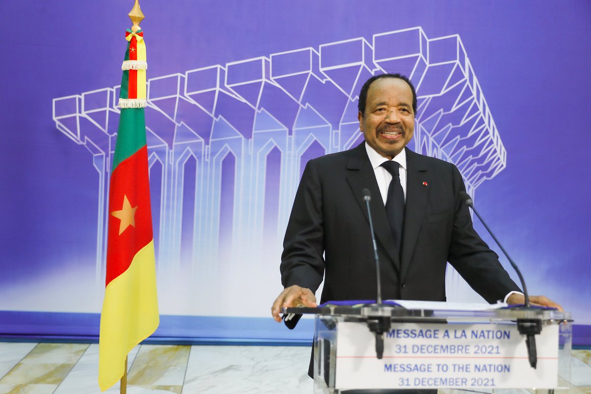 CabinetCivilPRC's tweet photo. Therefore, all those found guilty of financial malpractice or illicit enrichment will face the consequences before the competent courts.
#BiyaSpeech
#PaulBiya
#HappyNewYear2022
#Cameroon https://t.co/Cmf2j1ZsZy