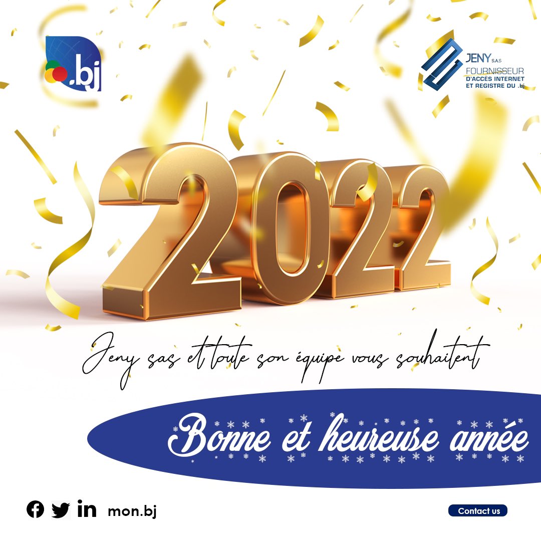 JENY SAS vous souhaite de passer un excellent réveillon et une très bonne année 2022 à vous et à tout votre entourage.