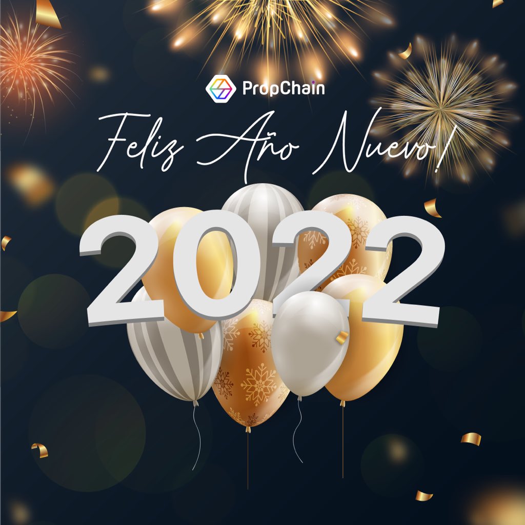 PropChainES's tweet photo. Los deseamos un feliz año nuevo! 🥳 https://t.co/LT5udHzMMl
