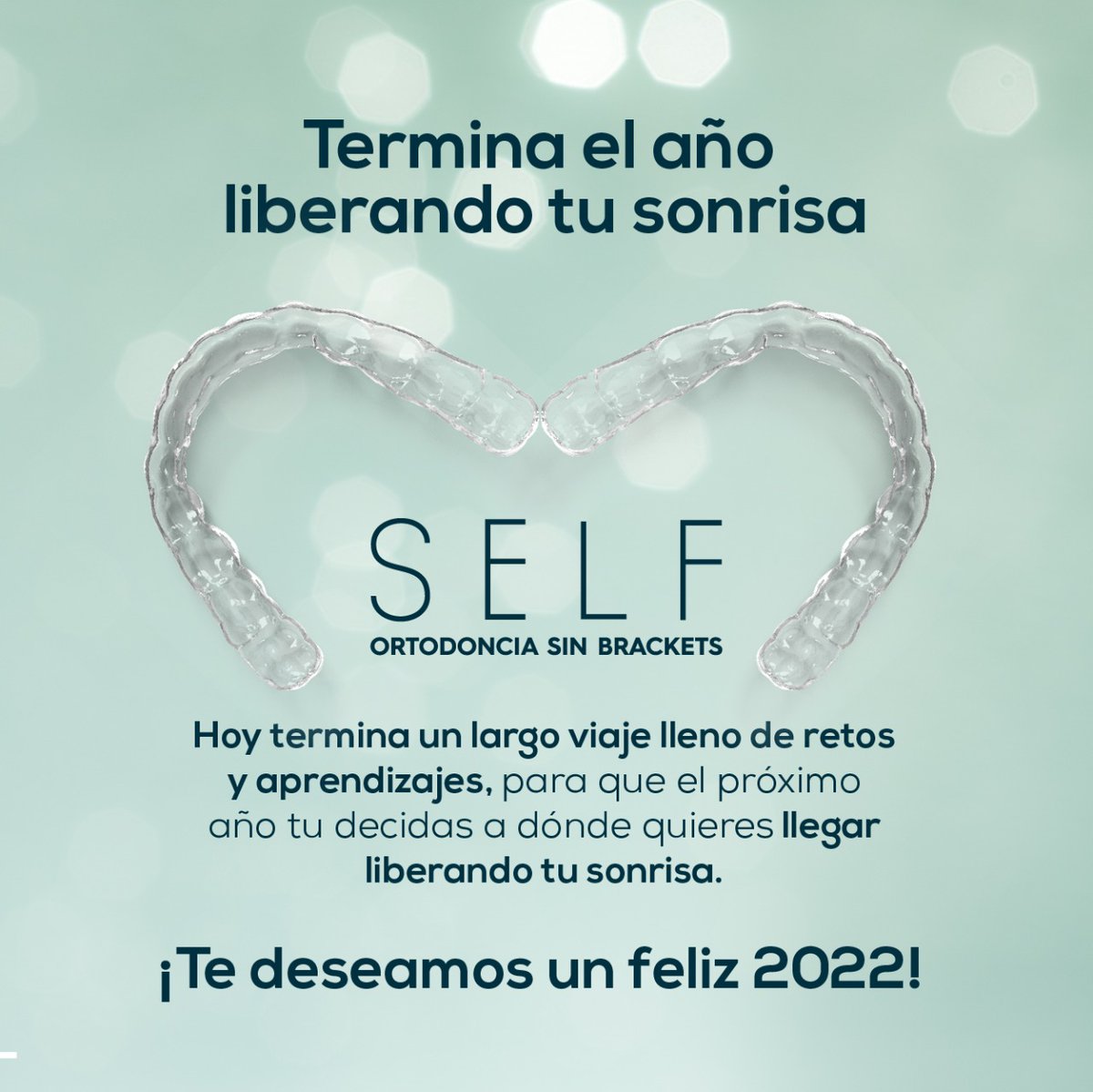 Hoy termina el 2021, pero para ti, será el inicio de un viaje de autodescubrimiento 🙌🏼 para que todos tus propósitos y metas se cumplan en 2022. 😁✨

¡SELF te desea un feliz año nuevo! 🎉