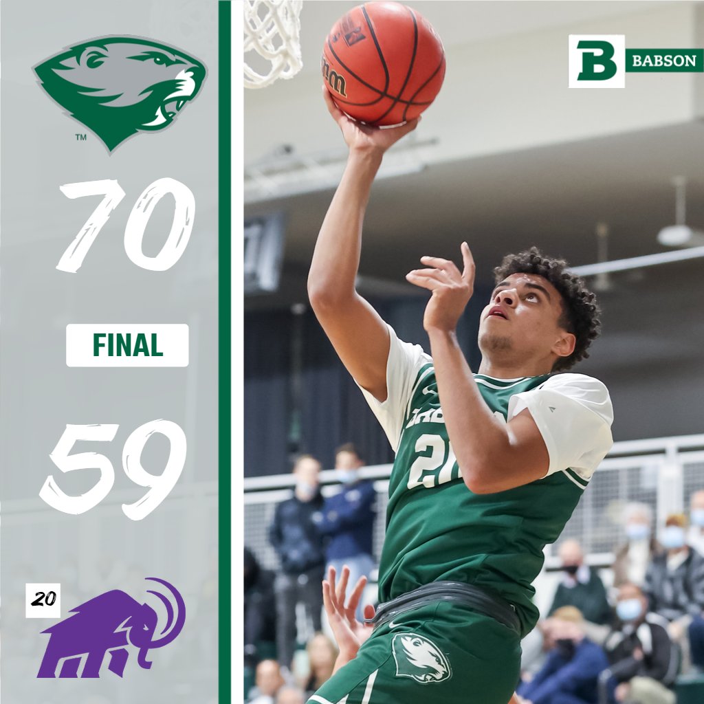 Nate Amado (17 pts), Kieran Dorney (14 pts) and Spencer Cline (12 pts) all scored in double figures and <a href="/Babsonhoops/">Babson Basketball</a> held previously unbeaten and 20th-ranked <a href="/AmherstMammoths/">Amherst College Athletics</a> to 30.6 pct shooting in a 70-59 win on Friday afternoon. #GoBabo #d3hoops