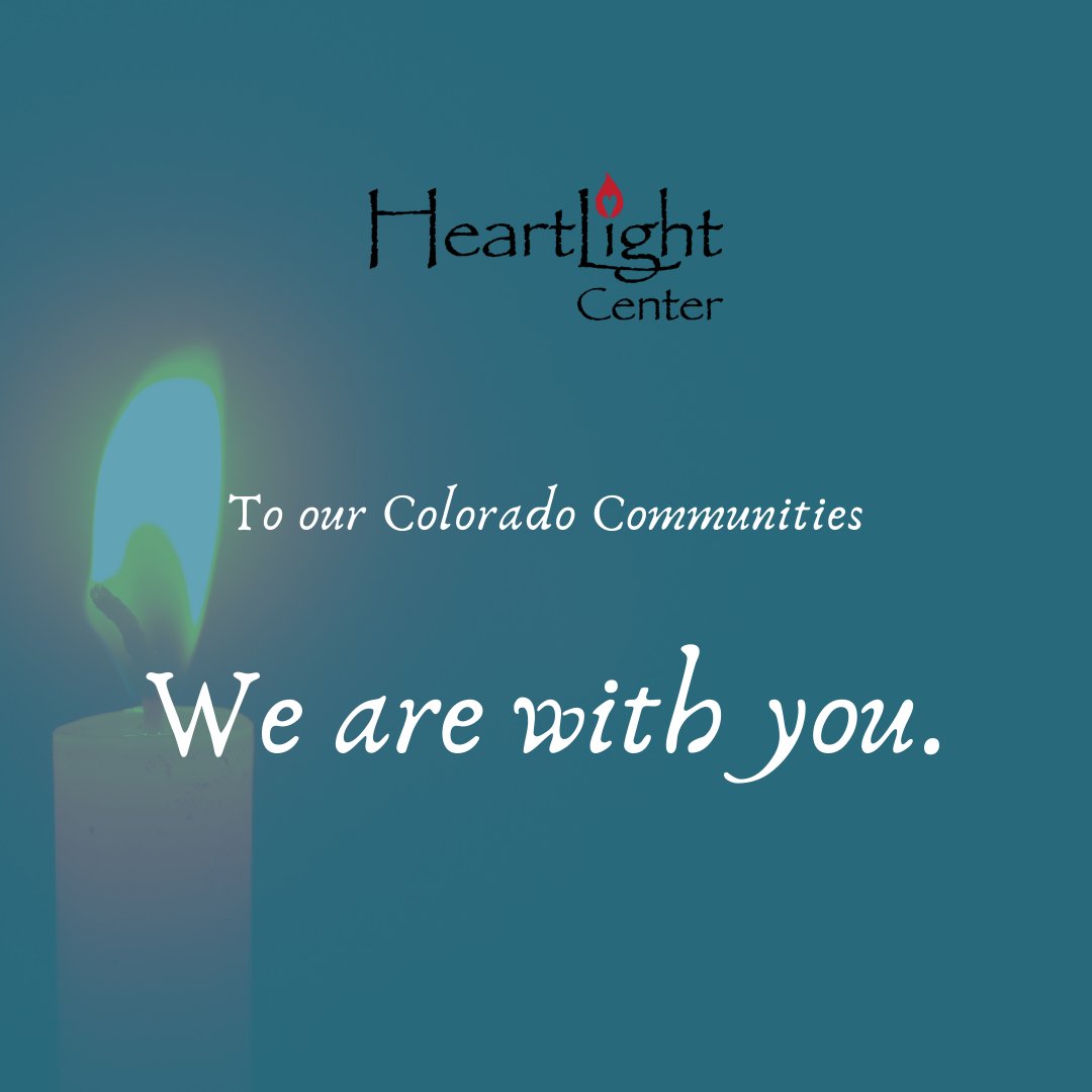 HeartLightCente's tweet photo. On the heels of another mass shooting that impacted Denver and Lakewood, Boulder fires are being fought again as well. It is very hard and very sad. Please take gentle care during this difficult time. We are here for you.
#HeartLightCenter #Grief #GriefSupport #Colorado https://t.co/N2XmMJywJ0